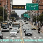 Pico y Placa Bogotá Hoy